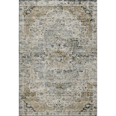 Premium Machine Washable Ashington AMF1832 Global Rug