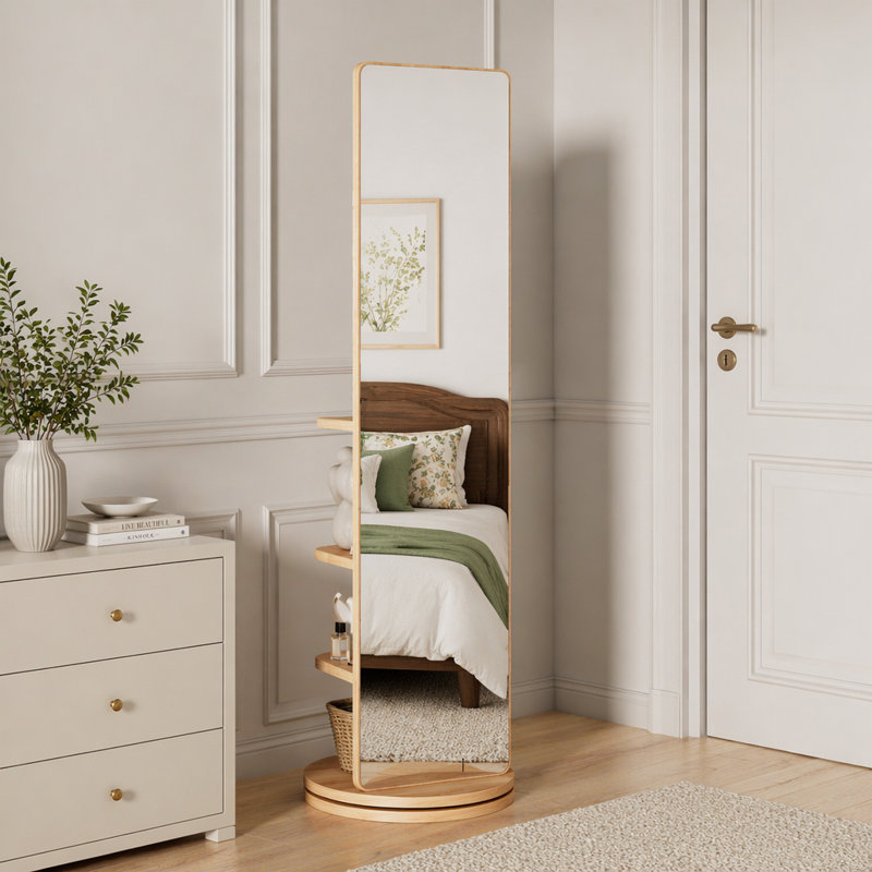 Miroir pleine grandeur, 69 po x 20 po, Naturel