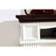 Meuble télé de 70 po avec foyer de style, pour équipement audio, salon / chambre à coucher, fabrication électrique cerise / blanc, vidéo