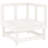  Garden Lounge Set White Solid Pine Wood Large Modular