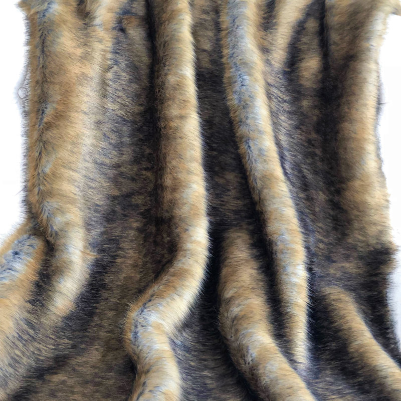 Jeté en fausse fourrure Luxury Luxury Grizzly Bear, l 36 po x L 60 po