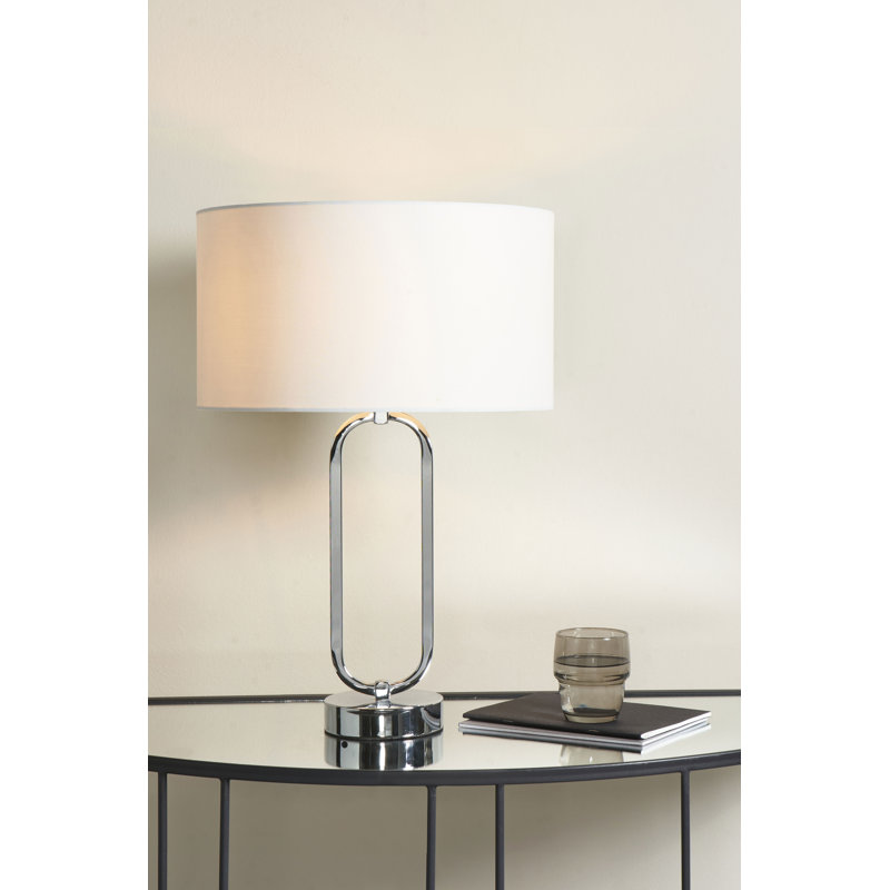 Louen Metal Table Lamp, Ivory