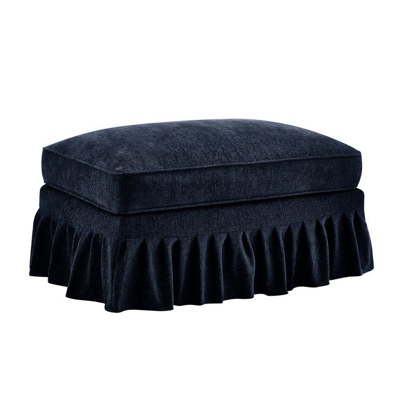 Chenille, bleu, jupes à plis à volants détachables, coussin confortable pour le cou, évasé en forme de pétale, plusieurs configurations de canapé, espace de vie pour le corps