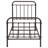 Dark Bronze Metal Spindle Twin Panel Bed