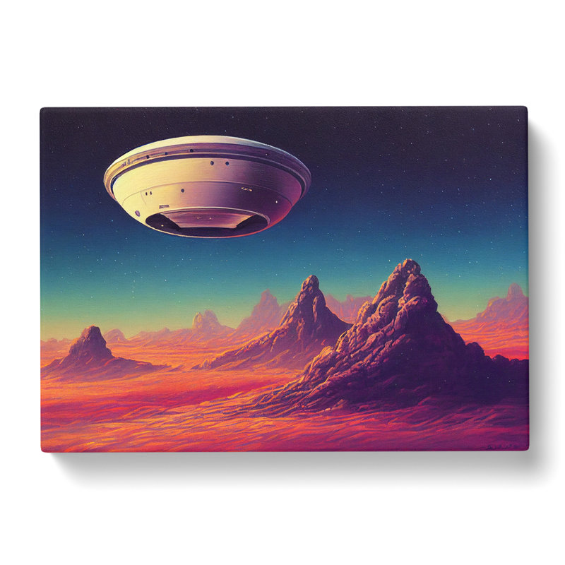 UFO Art Vol.5 - Wrapped Canvas Print, 35cm H x 50cm W x 3cm D