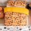 Literie trois pièces en microfibre douce, motif citrouille d'Halloween, avec taies d'oreiller, fermeture éclair invisible, orange.-134882243