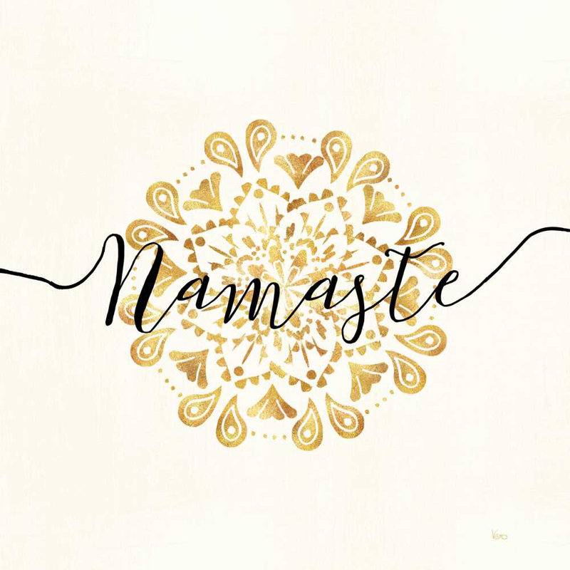 " Namaste I " by Veronique Charron, 12" H x 12" W