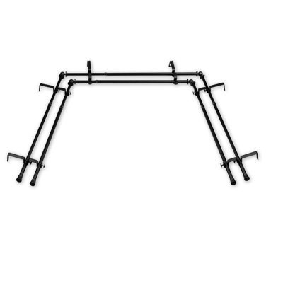 Leavy Steel Adjustable Bay Window Double Curtain Rod