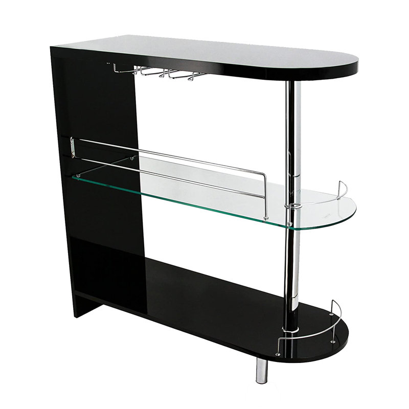 Marialice 42'' Wine Bar, Black