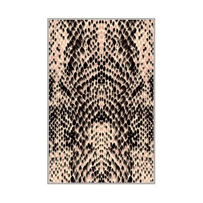 Tapis d'entrée de qualité supérieure (3,3 x 6,6 pi), 100% polyester, hauteur des poils de 0,4 po | Pois antibactérien antidérapant en PVC | Lavable à la machine, impression numérique 3D | Idéal pour le salon, la chambre à coucher et le vestibule