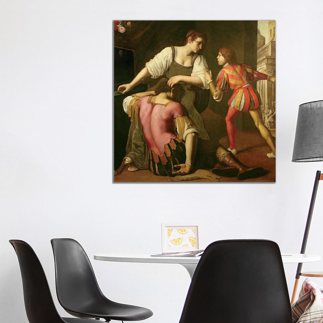 Samson And Delilah by Artemisia Gentileschi - Wrapped Canvas Painting