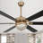 Landria 65" Tiffany Dimmable Crystal Ceiling Fan with LED Light and Remote-250624120
