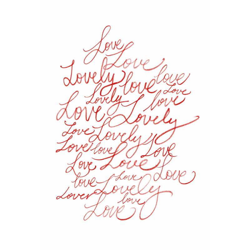 Lots Of Love I by Grace Popp - Wrapped Canvas Print, 91cm H x 61cm W x 3.8cm D