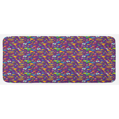 Eclectic Synthetic Kitchen Mat