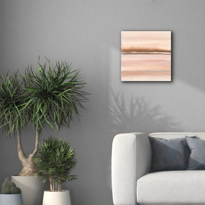  «Cave Neutrals 1» par Chris Paschke, art mural sur toile, 18 po x 18 po