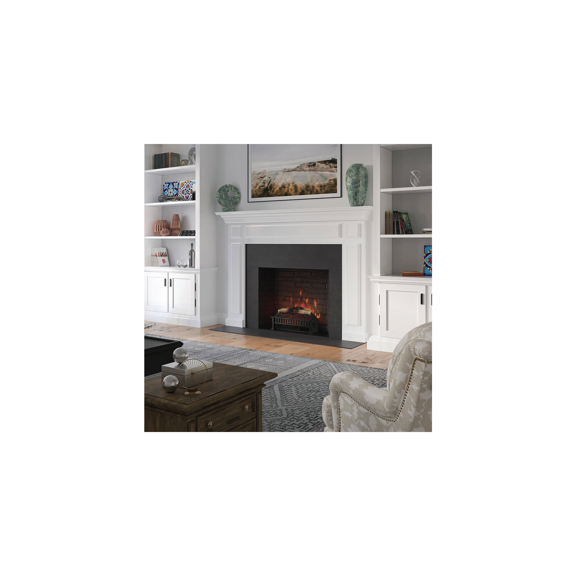 Country Living 20" Electric Log Set Heater, 13.15" H x 23" W x 9.33" D