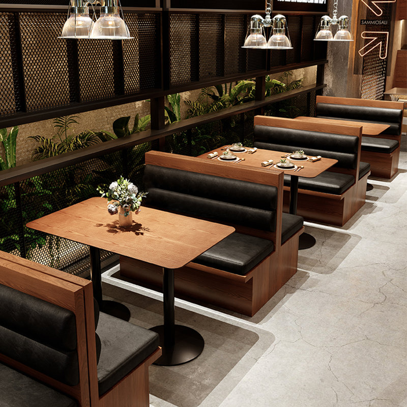 Banc de café en similicuir restaurant Cafe