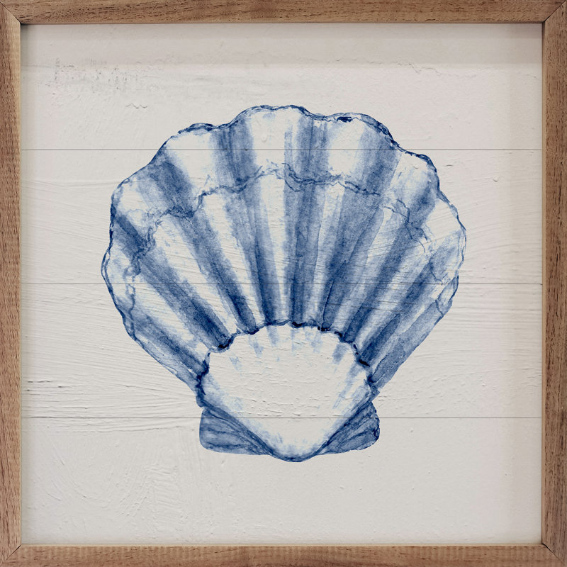 Coquille bleue 2, H 16 po x l 16 po x P 1 po