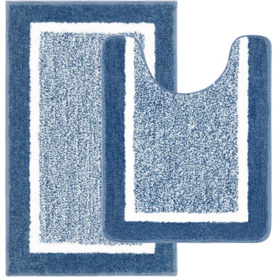 2 Piece set Rectangle Bath Mat