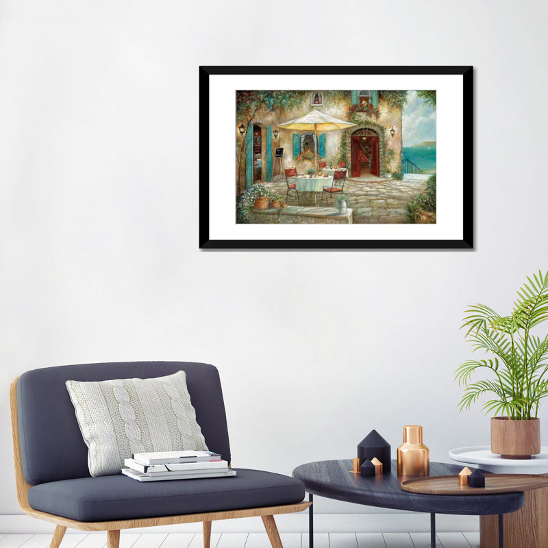«Casa d'Amore» par Ruane Manning - reproduction d'art, Papier d'art encadré noir, Blanc, H 24 po x l 32 po x P 1 po