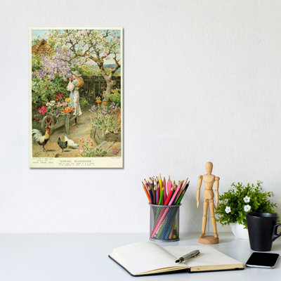 Spring Blossoms, From The Pears Annual by William Stephen Coleman - Wrapped Canvas Painting