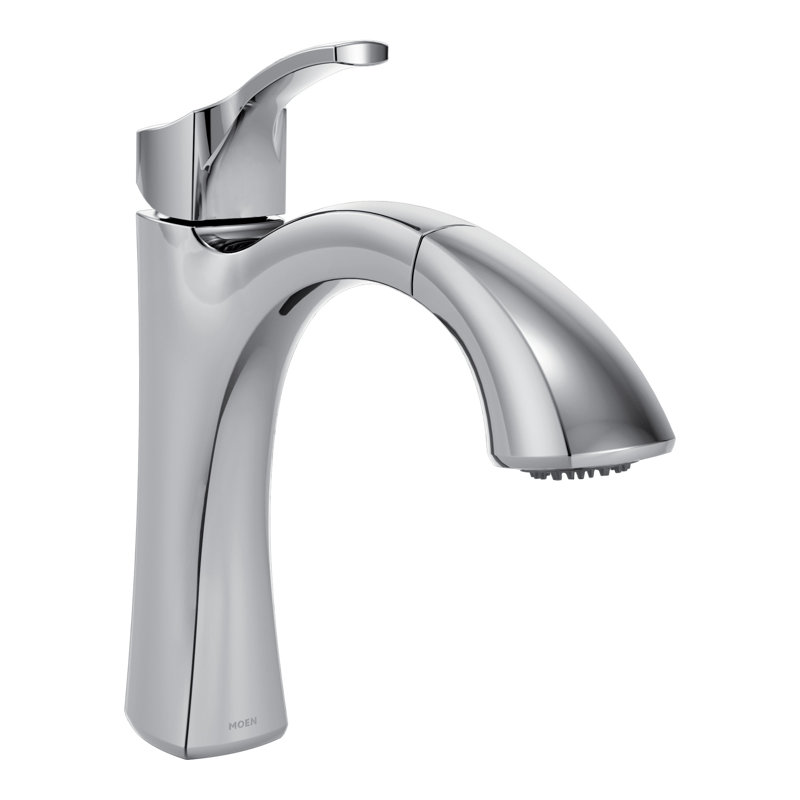 Robinet de cuisine à poignée simple rétractable avec Duralock™ et Reflex™ Voss, Chrome