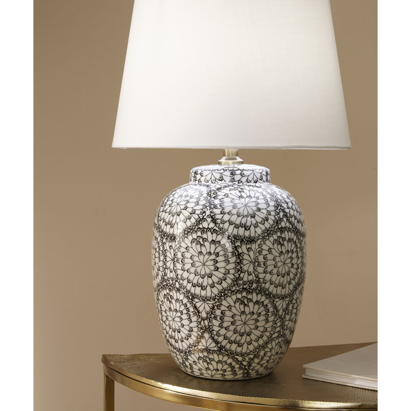 17.2cm H Cotton Blend Empire Lamp Shade ( Screw On ), Ivory