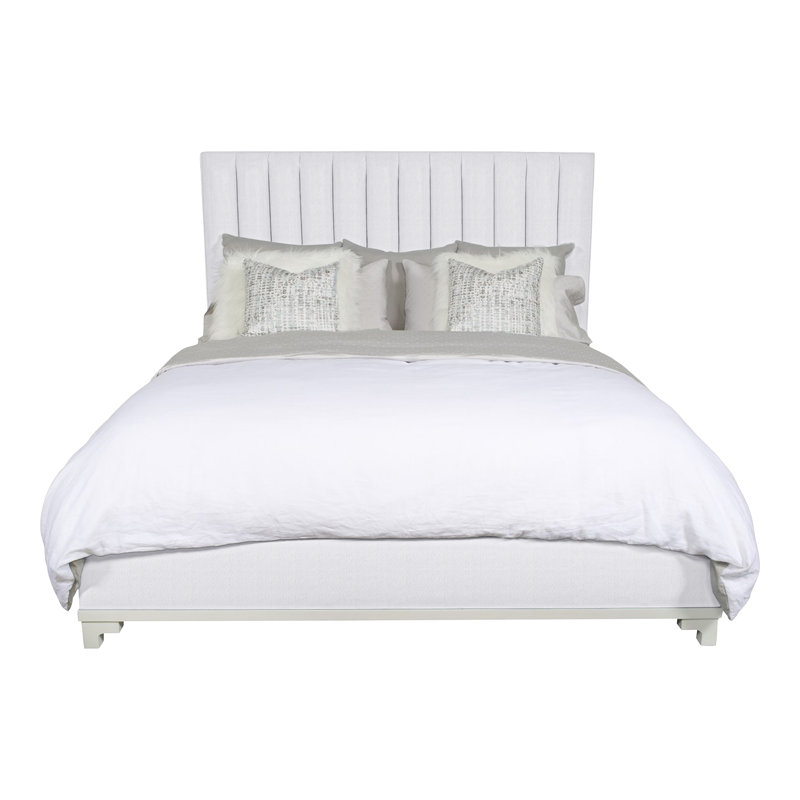 Jemma King Upholstered Panel Headboard, Navada Snow