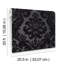 Shadow Black Flocked Damask Wallpaper-1729333317