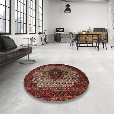 Tapis rouge/beige/noir traditionnel