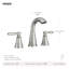 Halle Widespread Bathroom Faucet with Drain Assembly