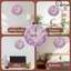 Horloge chiffres mauve ciel
