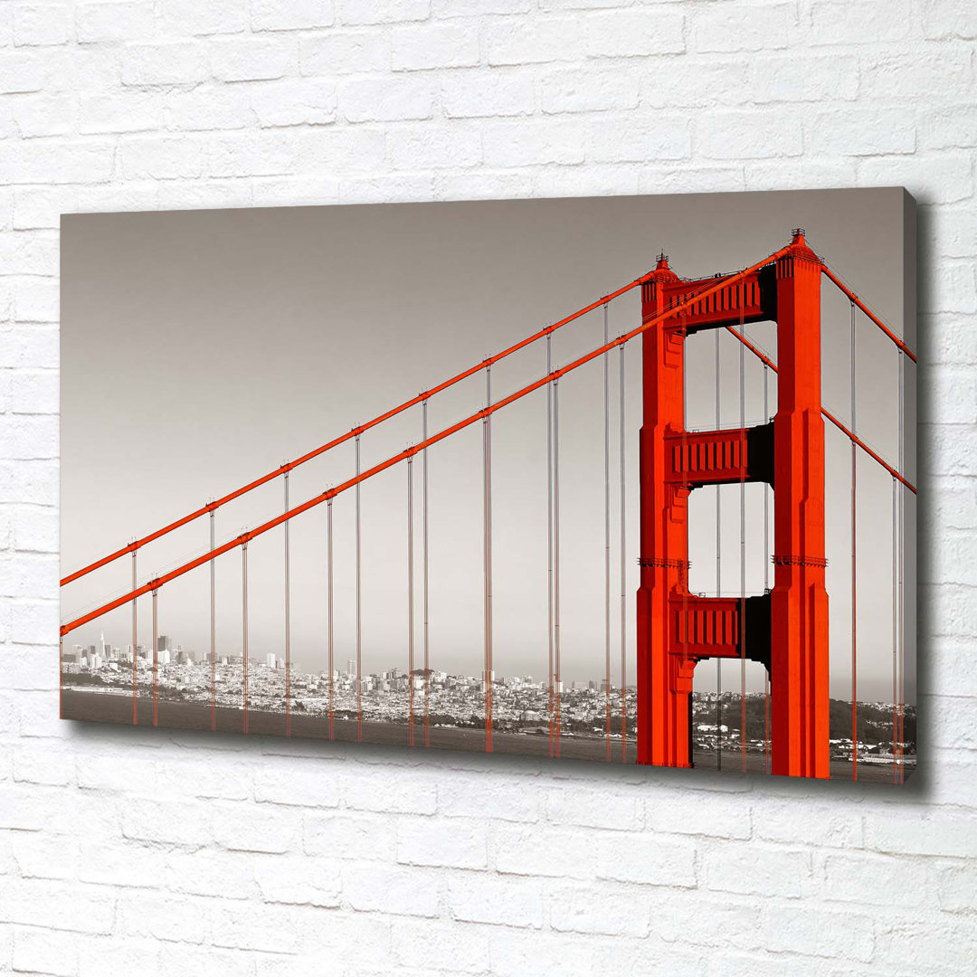 San Francisco Bridge - Wrapped Canvas Print