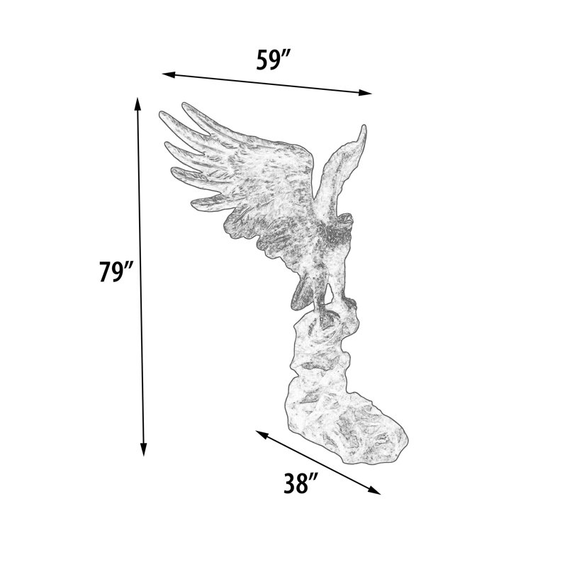 Bellamee Weather Resistant Metal Garden Statue