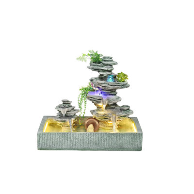 42.91"Exterior decorative items featuring artificial mountains and flowing water