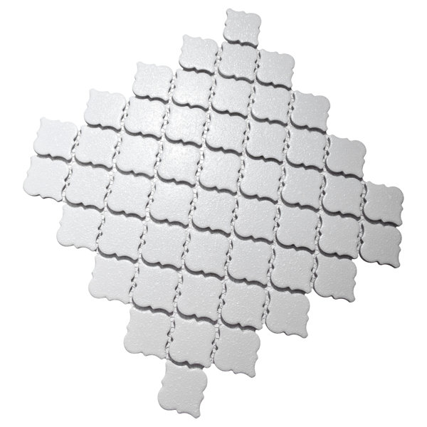 Hudson Tangier 12-3/8 " x 12-3/8 " Porcelain Mosaic Floor & Wall Tile
