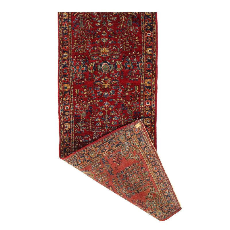 Waliyah Oriental Area Rug in Rust