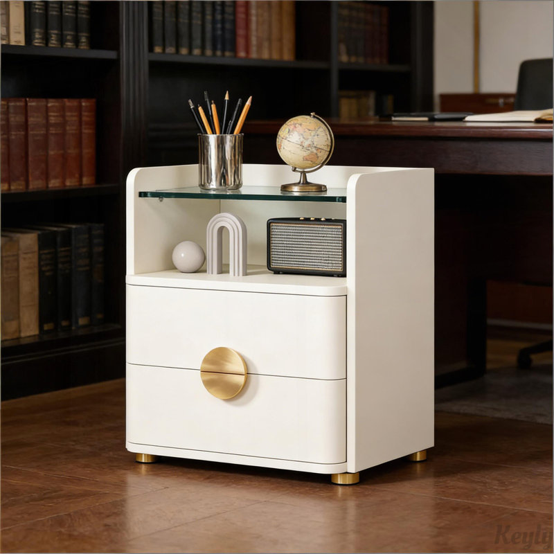 Side Cabinet,Bedside Table,Storage Nightstand