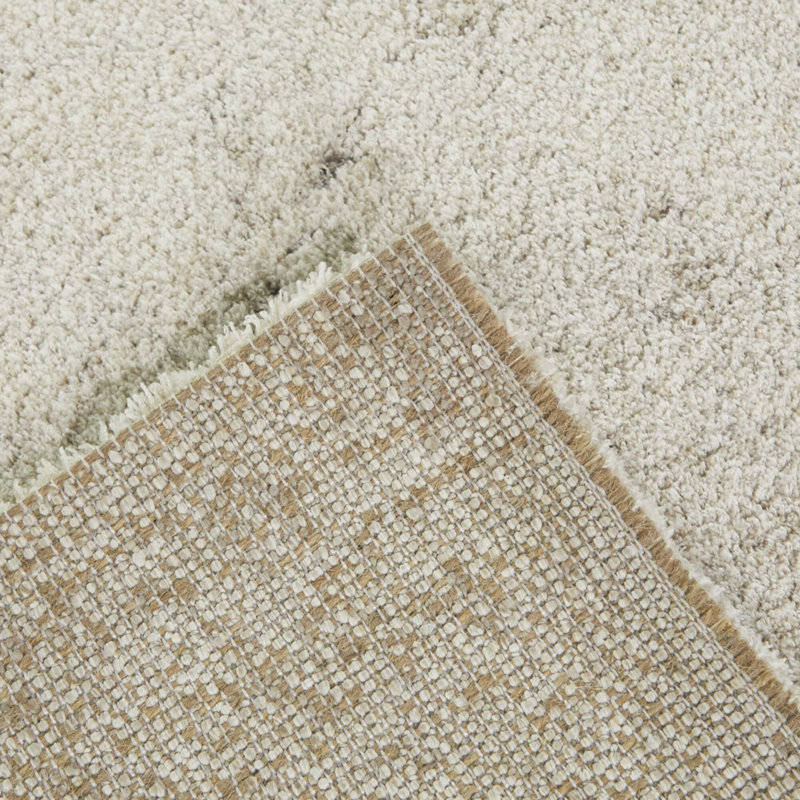 Kupang Cream Modern Abstract Area Rug, Rectangle 5'3" x 7'