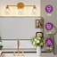 Luminaire de salle de bain à 3 lumières à intensité variable, luminaires modernes avec abat-jour en verre transparent (3 ampoules B11 incluses)-1419715186
