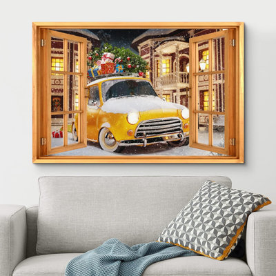 Wi Nature Scene " Window View Christmas Present Snow British Car Celebrations & Holidays Nature Pictures Landscape "