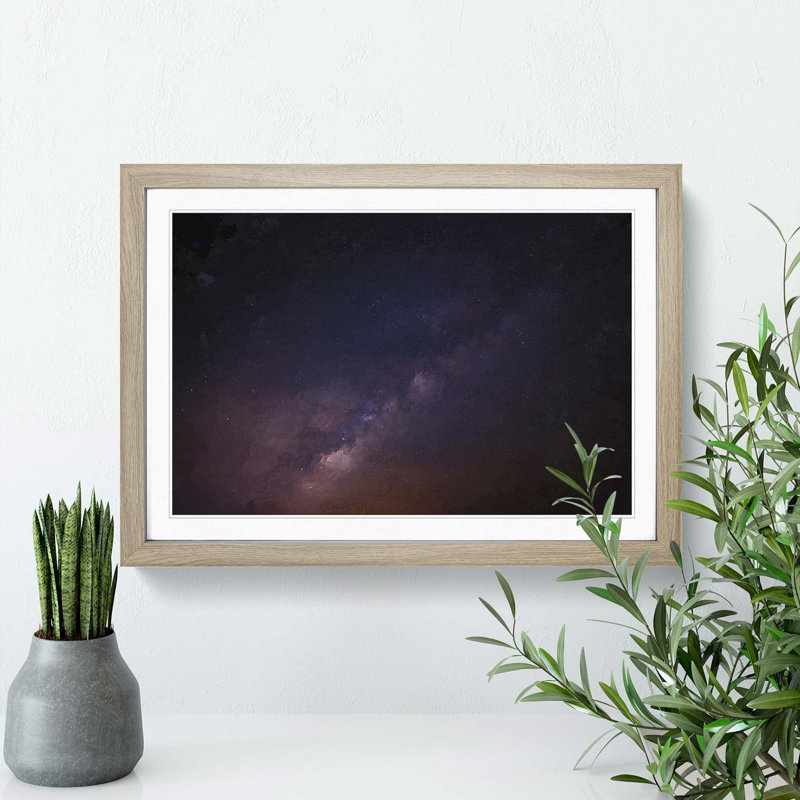 Out of Space Vol.45 in Abstract - Picture Frame Graphic Art Print, Oak Framed, 27cm H x 36cm W x 2cm D