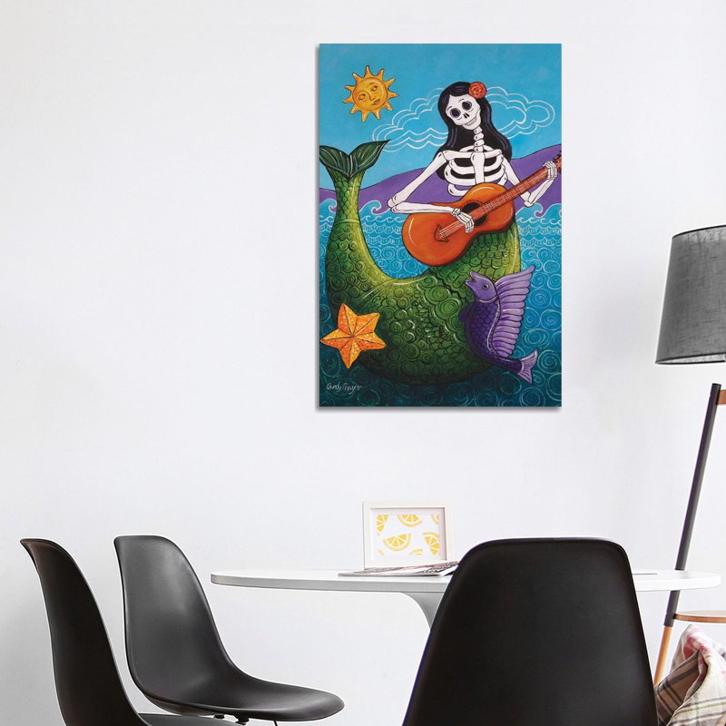 La Sirena by Candy Mayer - Print on Canvas, 101.6 cm H x 66.04 cm W x 3.175 cm D, Wrapped Canvas