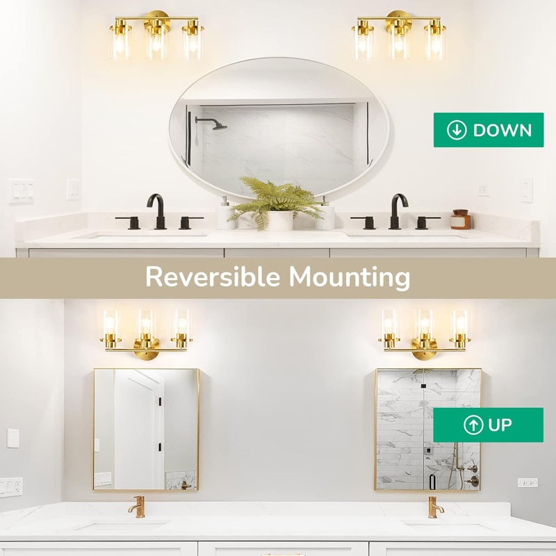 Lucciana 3 - Light LED Vanity Light, Gold