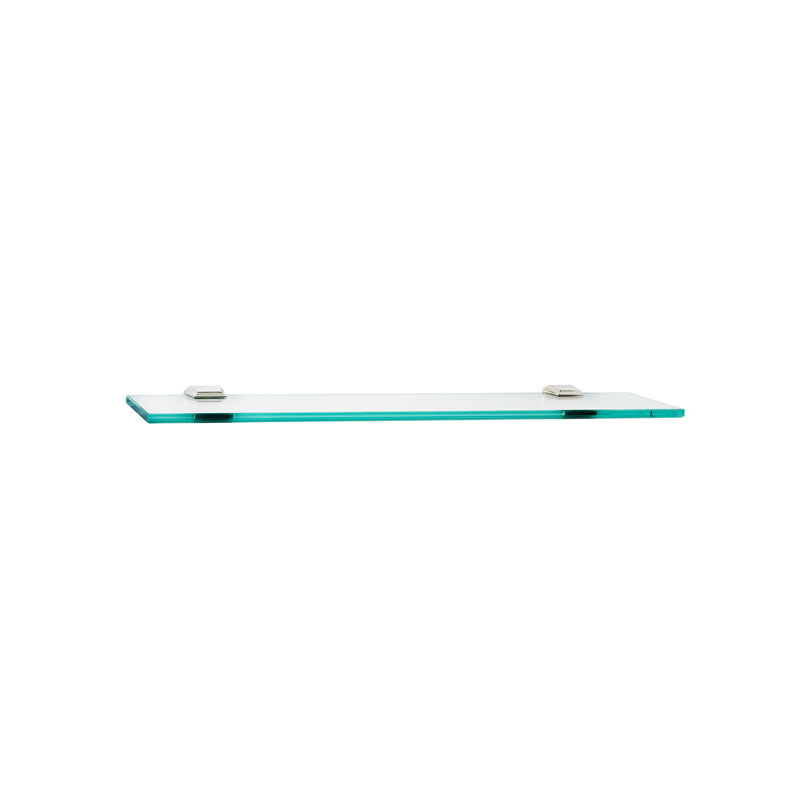 Tablette murale Geometric, Nickel poli, H 1,75 po x l 24 po x P 5,125 po