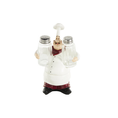 Support à salière et poivrière Figurine Chef