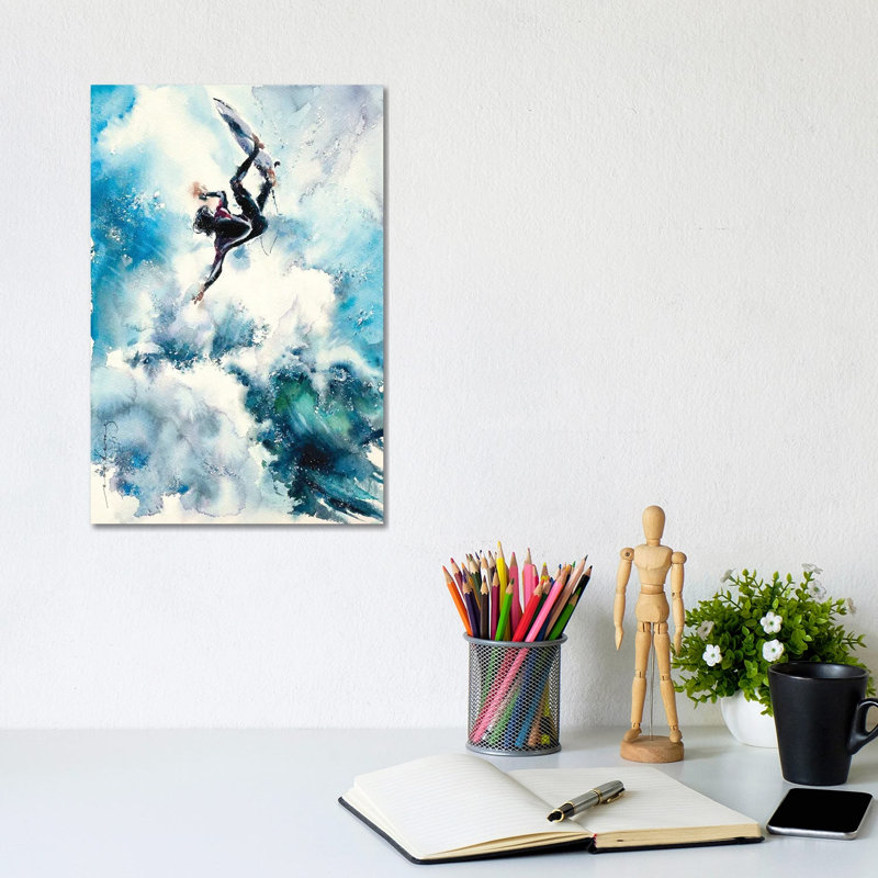 Paradise Surf 1 Piece Wrapped Canvas Wall Art