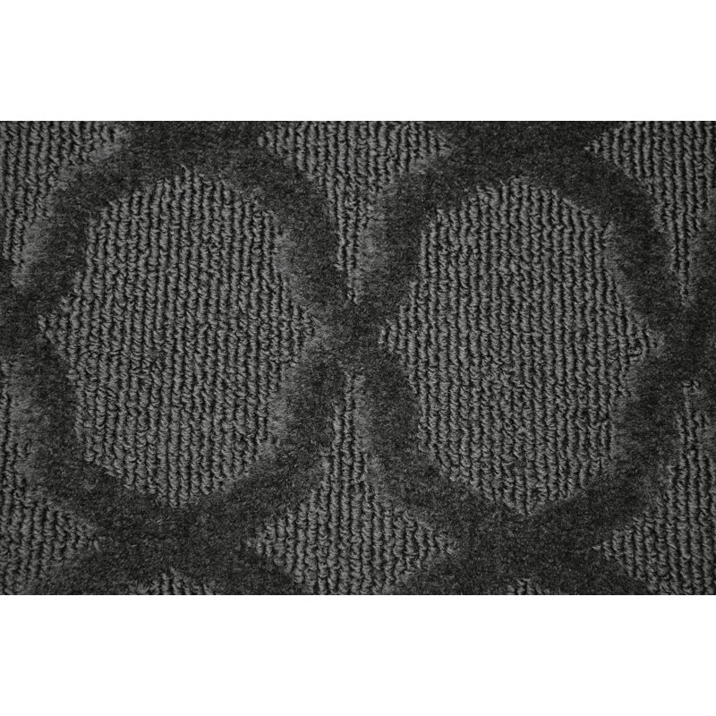 Tapis gris cendré Togut 9 pi x 12 pi Treber, Carré 12 pi