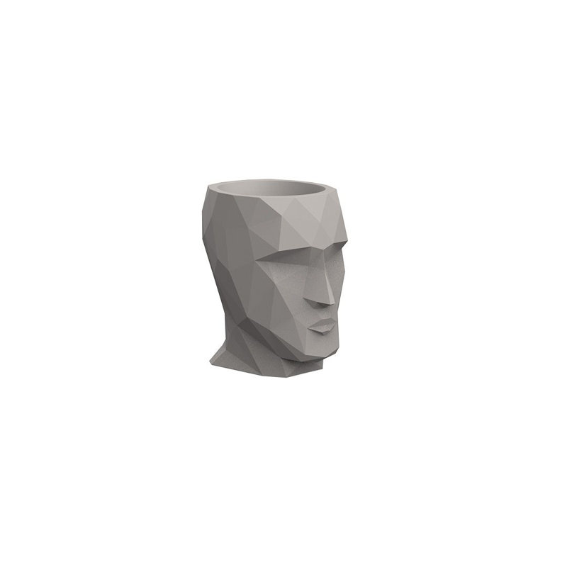 Adan Resin Statue Planter, Ecru, 39.25" H x 37.75" W x 27.5" D