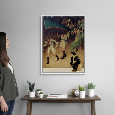Hommes sur toile, art mural